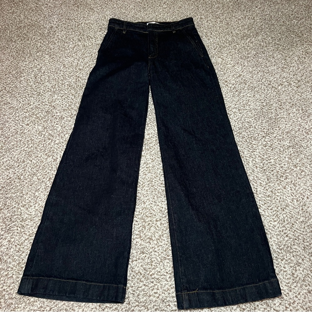 Frame The Straight High Rise Trouser Jean- Rise 24 - Picture 9 of 10